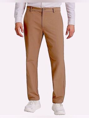 Men's Straight Fit Chinos - Brown